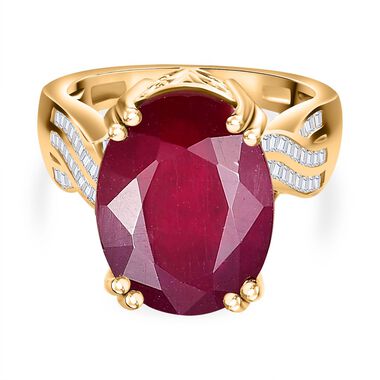 Royal Bali Kollektion- Afrikanischer Rubin und Diamant-Ring - 15,28 ct.