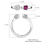 Afrikanischer Rubin und Moissanit-Ring - 0,83 ct. image number 6