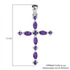 Afrikanischer Amethyst Anhänger 925 Silber rhodiniert ca. 1.75 ct image number 4