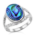 Royal Bali Kollektion - Abalone Muschel Ring, 925 Silber, ca. 0,01 ct. image number 0