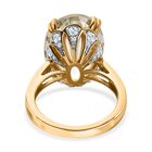 Prasiolith und Zirkon Cocktail Ring - 12,44 ct. image number 5