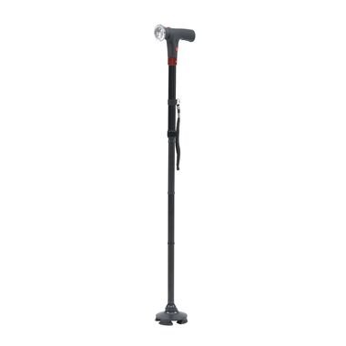 Klappbarer Smart-Walking-Stick mit drehbarem LED-Frontlicht