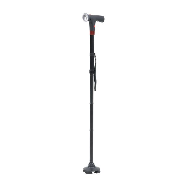 Klappbarer Smart-Walking-Stick mit drehbarem LED-Frontlicht image number 0