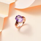 Royal Bali Kollektion- AA Rose De France Amethyst und roter Granat-Ring - 5,46 ct. image number 1