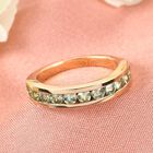 Demantoid Granat Band Ring 925 Silber Gelbgold Vermeil image number 1