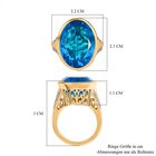 Karibik Quarz und Zirkon Ring - 20,09 ct. image number 6