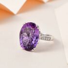 Afrikanischer Amethyst und Zirkon-Cocktail-Ring - 13,53 ct. image number 1