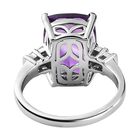 Natürlicher, marokkanischer Amethyst und Diamant-Ring - 7,08 ct. image number 5