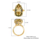 Ouro Verde Quarz und Zirkon Cocktail Ring - 18,64 ct. image number 6