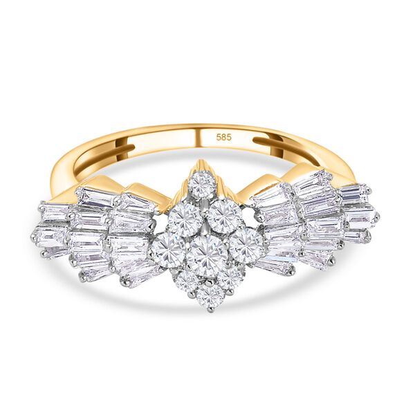 SGL zertifizierter I1 G-H Diamant Ballerina-Ring - 1 ct. image number 1