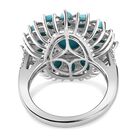 AA Sleeping Beauty Türkis und Zirkon-Ring - 5,87 ct. image number 5