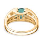 Pfau Triplett Quarz Ring, 925 Silber 750 Gelbgold Vermeil - 2,01 ct. image number 5