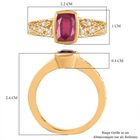 Afrikanischer Rubin und Zirkon-Ring - 1,45 ct. image number 6