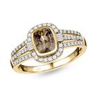 AAA Turkizit und Zirkon Ring - 1,81 ct. image number 3