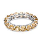 Citrin-Ring, 925 Silber platiniert  ca. 3,94 ct image number 5