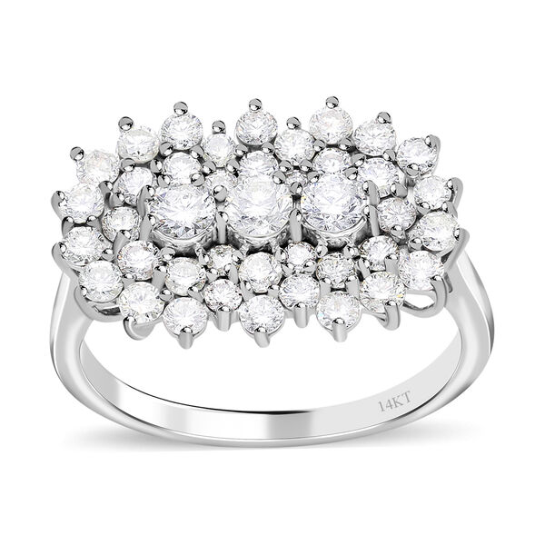 I1 GH SGL zertifizierter Diamant-Boot-Ring - 2 ct. image number 0