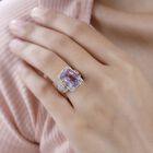 AA Rose De France Amethyst und Zirkon Ring - 7,59 ct. image number 2