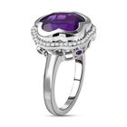 GP Italian Garden Kollektion - Lusaka Amethyst, Zirkon und Kanchanaburi blauer Saphir Ring - 7,16 ct. image number 4