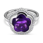 GP Italian Garden Kollektion - Lusaka Amethyst, Zirkon und Kanchanaburi blauer Saphir Ring - 7,16 ct. image number 0