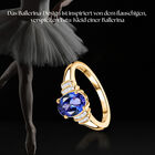 AA Tansanit und I2-I3 Diamant Ballerina Ring in 585 Gold - 1,78 ct. image number 1