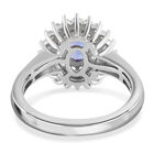 AAA Tansanit und Zirkon Ring - 1,30 ct. image number 5