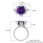 Afrikanischer Amethyst und Zirkon-Ring - 5,98 ct. image number 5