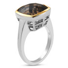 Rauchquarz-Ring, 925 Silber Bicolor  ca. 6,16 ct image number 4