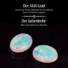 AAAA Natürlicher, äthiopischer Welo Opal, Diamant und kolumbianischer Smaragd-Ring in 585 Gold - 9,01 ct. image number 3