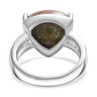 Unakite Ring, Edelstahl (Größe 21.00) ca. 6.85 ct image number 5