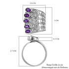 Royal Bali - afrikanischer Amethyst-Ring, 925 Silber  ca. 2,10 ct image number 5