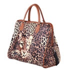 Reisetasche mit Leopardenmuster, Größe 43x20x38 cm, Braun image number 6