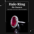 Afrikanischer Rubin und Diamant-Ring - 3,61 ct. image number 1