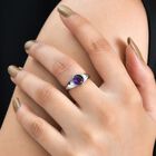 Afrikanischer Amethyst Ring Edelstahl (Größe 17.00) ca. 1,16 ct image number 2