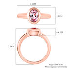 AA Martha Rocha Kunzit-Ring, 925 Silber Roségold Vermeil  ca. 1,69 ct image number 6