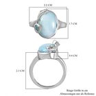 AA Larimar und himmelblauer Topas-Ring-  7,14 ct. image number 6