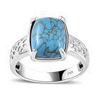 2er-Set - Blaue Türkis-Ringe - 14 ct. image number 3