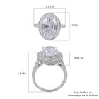 LUSTRO STELLA Zirkonia Ring - 10,94 ct. image number 4