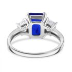 Blauer Spinell und Zirkon Ring, ca. 3,58 ct. image number 3