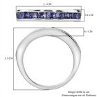 Tansanit Ring, 925 Silber rhodiniert - 0,92 ct. image number 6