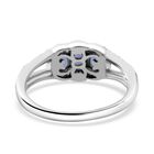 Tansanit und Zirkon Ring - 0,89 ct. image number 3