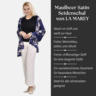 LA MAREY - 100% Maulbeeren-Seidenschal, Chiffon, 60x170 cm, Marineblau image number 1