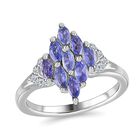 Tansanit und Zirkon Ring - 0,89 ct. image number 3