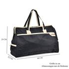 Elegante Nylon-Reisetasche mit Großem Stauraum, Größe: 48 x 22 x 29 cm, Schwarz image number 4