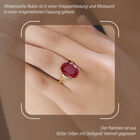 Afrikanischer Rubin und Moissanit-Ring - 13,71 ct. image number 2