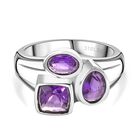 Afrikanischer Amethyst Ring Edelstahl (Größe 17.00) ca. 2,06 ct image number 0