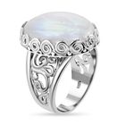 Royal Bali Kollektion - Regenbogen Mondstein Ring - 15,50 ct. image number 3