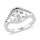 Diamant Ring 925 Silber platiniert  ca. 0,15 ct image number 3