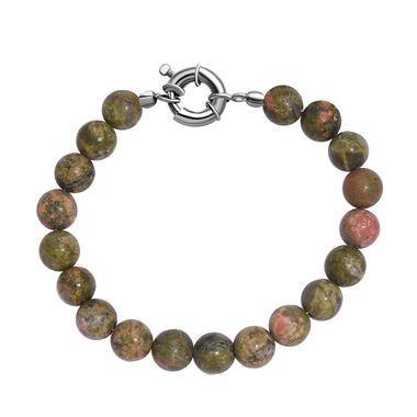 Unakite Armband, 19 cm - 80 ct.