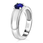 Blauer Spinell Ring, 925 Silber rhodiniert (Größe 17.00) ca. 0.59 ct image number 2