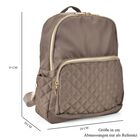 Moderner-Rucksack mit Smartem Ordnungssystem, wasserabweisendem Nylon, verstellbaren Schultergurten, Größe: 24x10x33cm, Beige image number 4